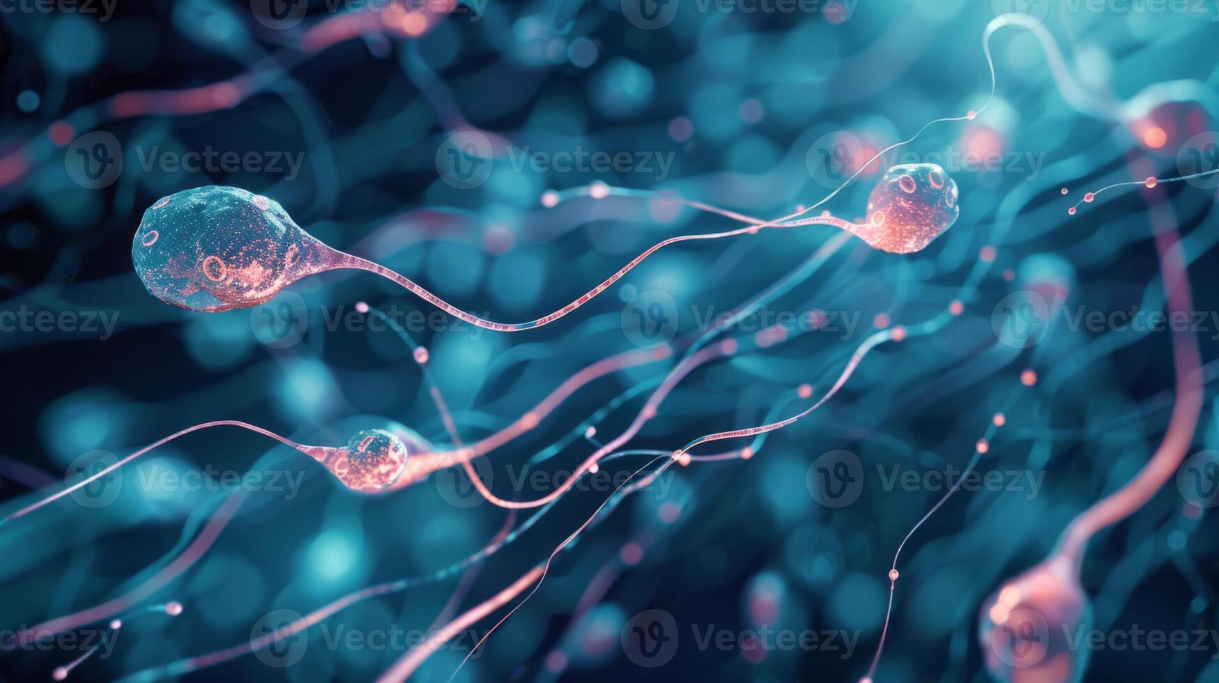 AI generated Infographic showing the statistical relevance of DNA fragmentation in sperm analysis photo