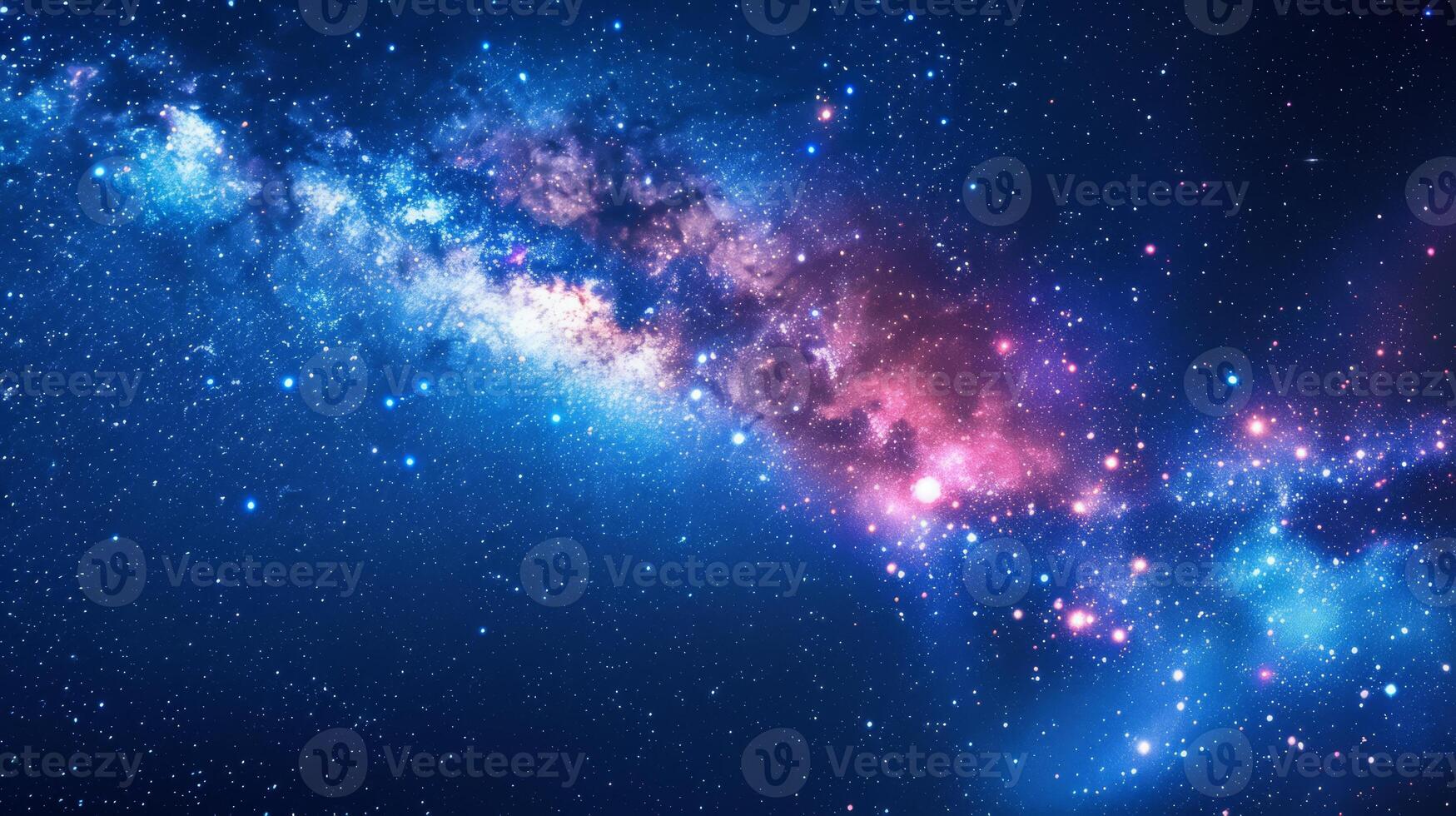 ai generado telescopio debajo un estrellado cielo revelador el Galaxy S desmayarse resplandor foto