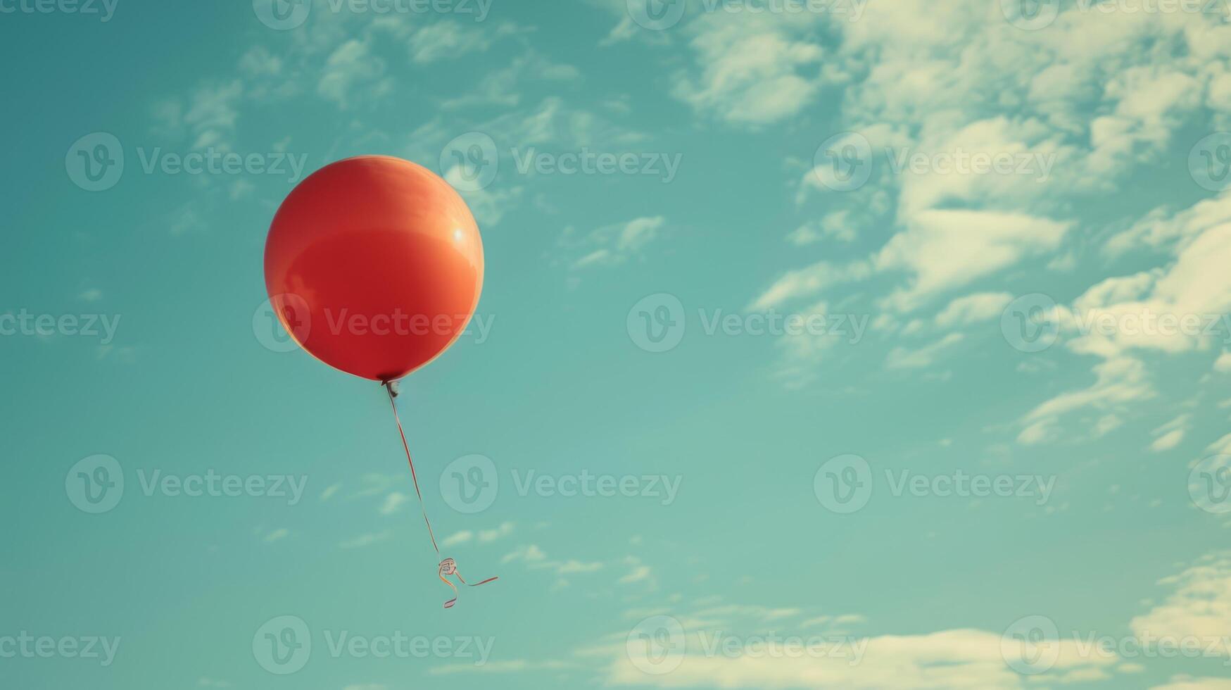 AI generated A balloon symbolizing celebration or freedom photo