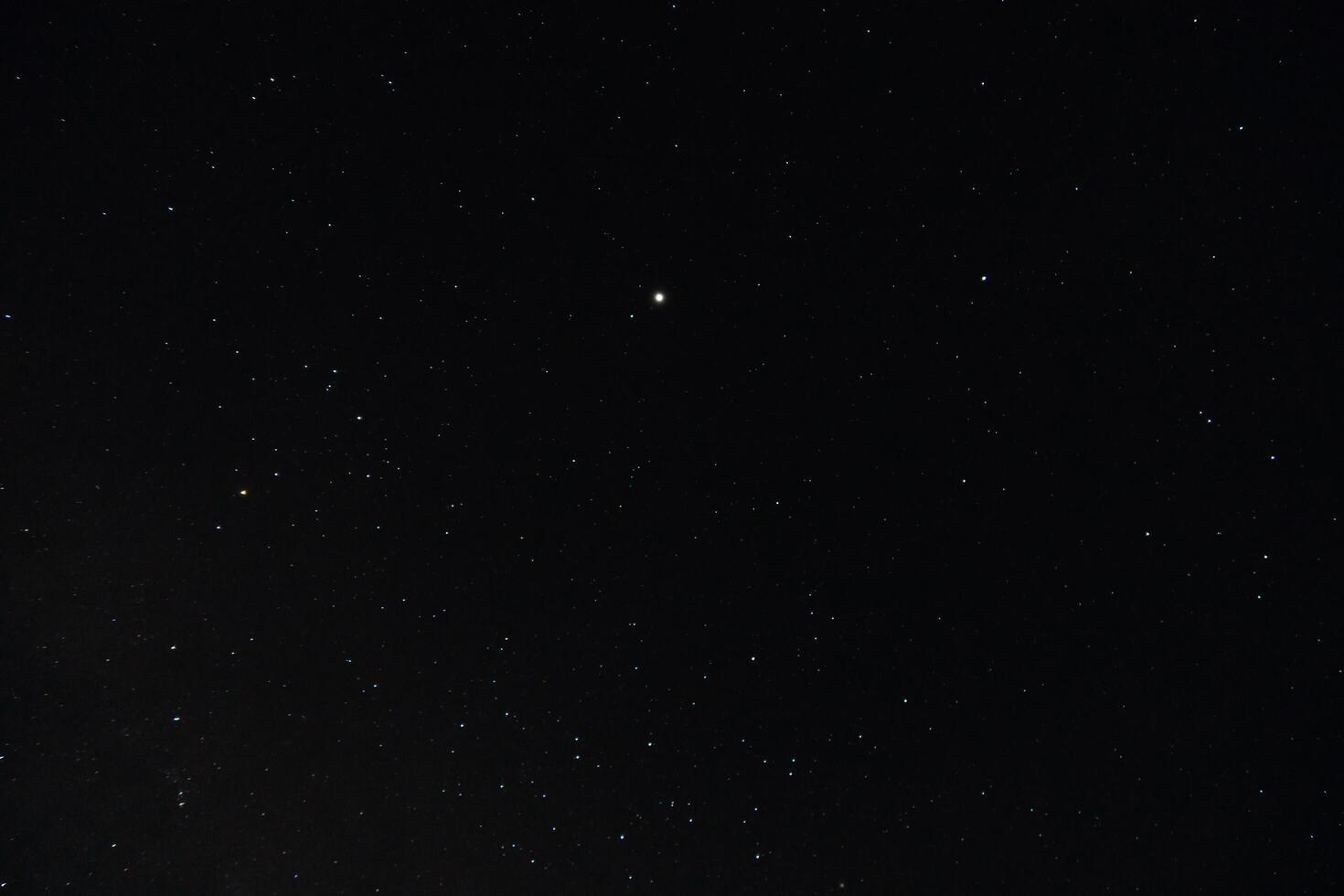 The star in dark night. photo