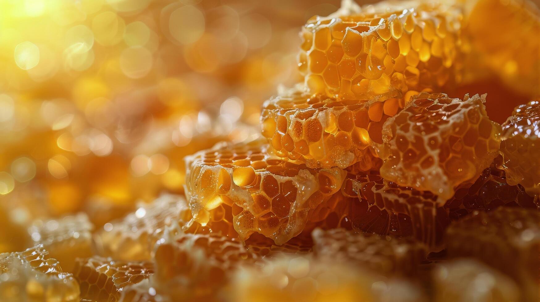 AI generated Close-Up of Yellow Crystals photo