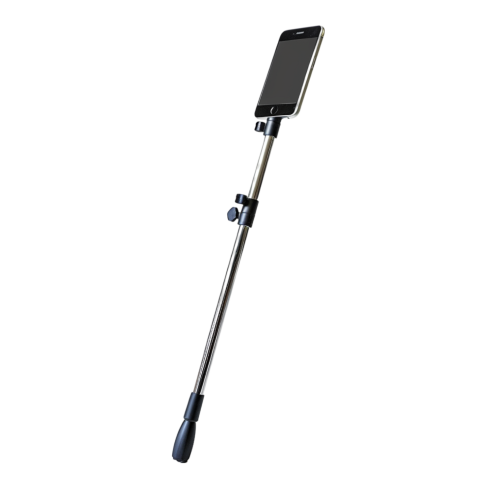 AI generated Compact and Portable Mobile Selfie Stick with Lightweight Design, Perfect for Capturing Moments Anywhere, Isolated on Transparent Background  Generative AI png
