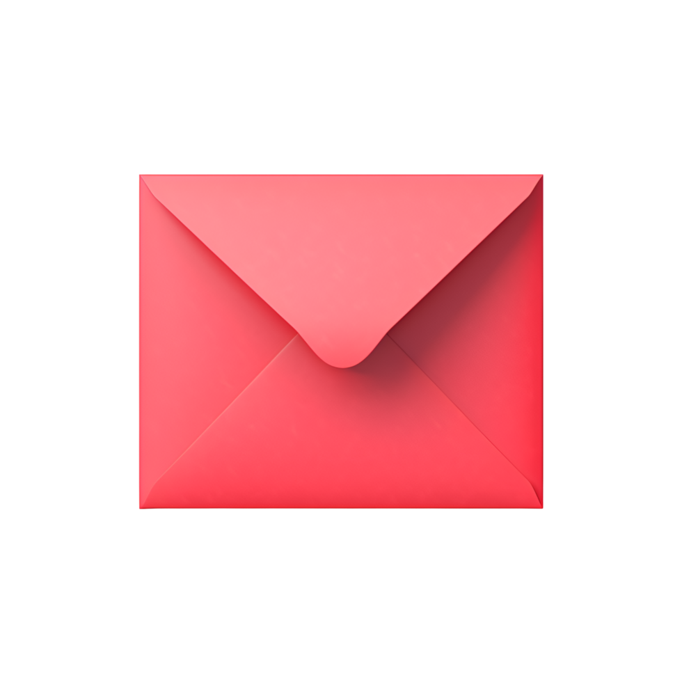 AI generated closed mail envelope icon generative AI png
