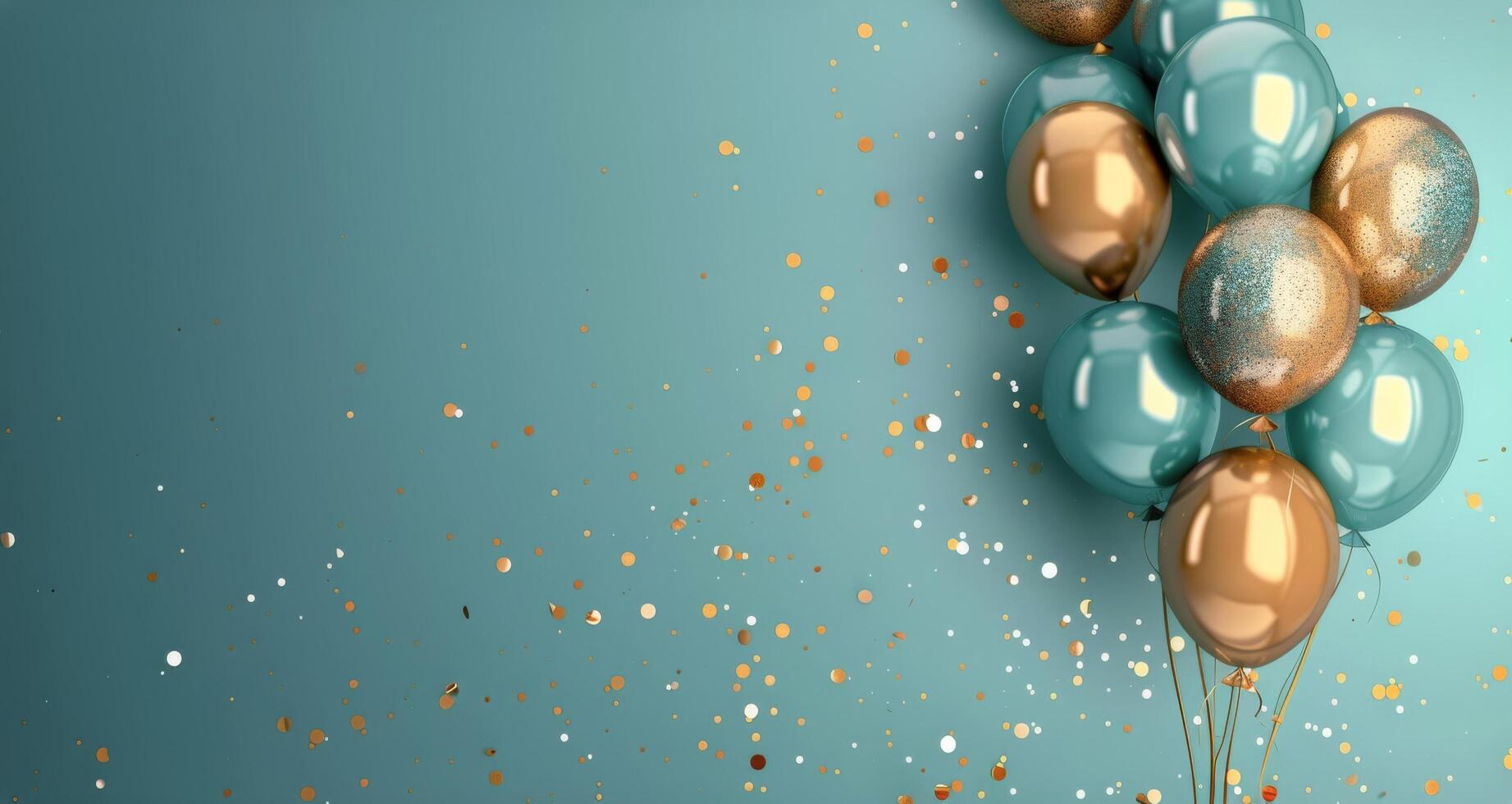 AI generated Group of Balloons Floating in the Air photo