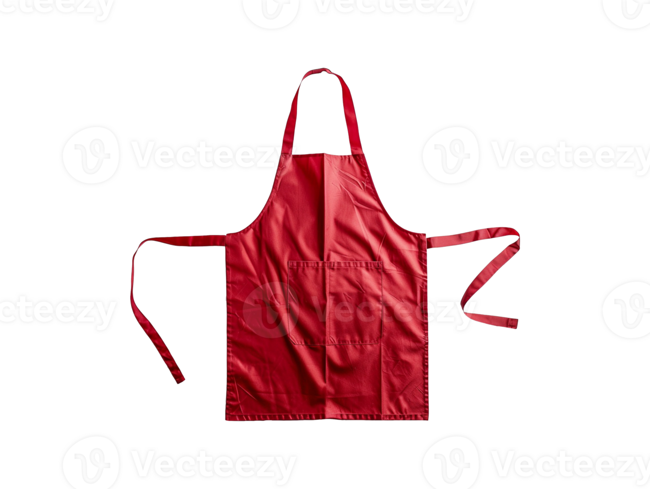AI generated chef apron with transparent backgorund png