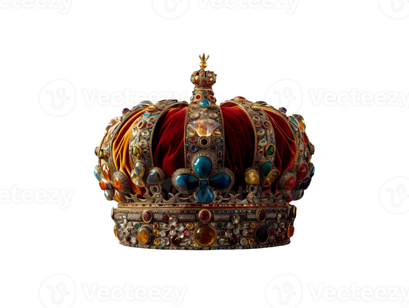 AI generated a crown on a transparent background png