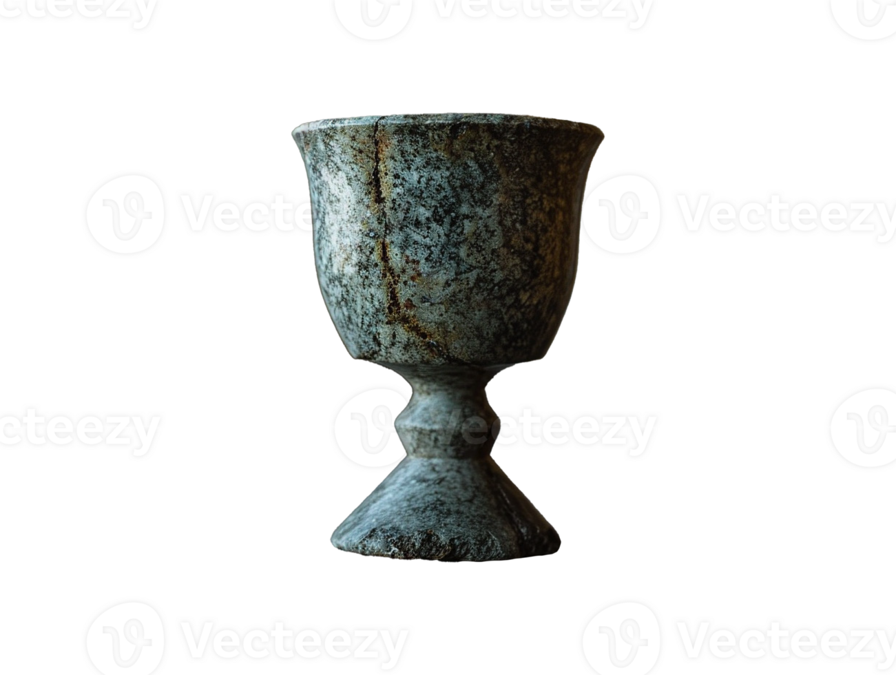 AI generated isolated stone goblet png