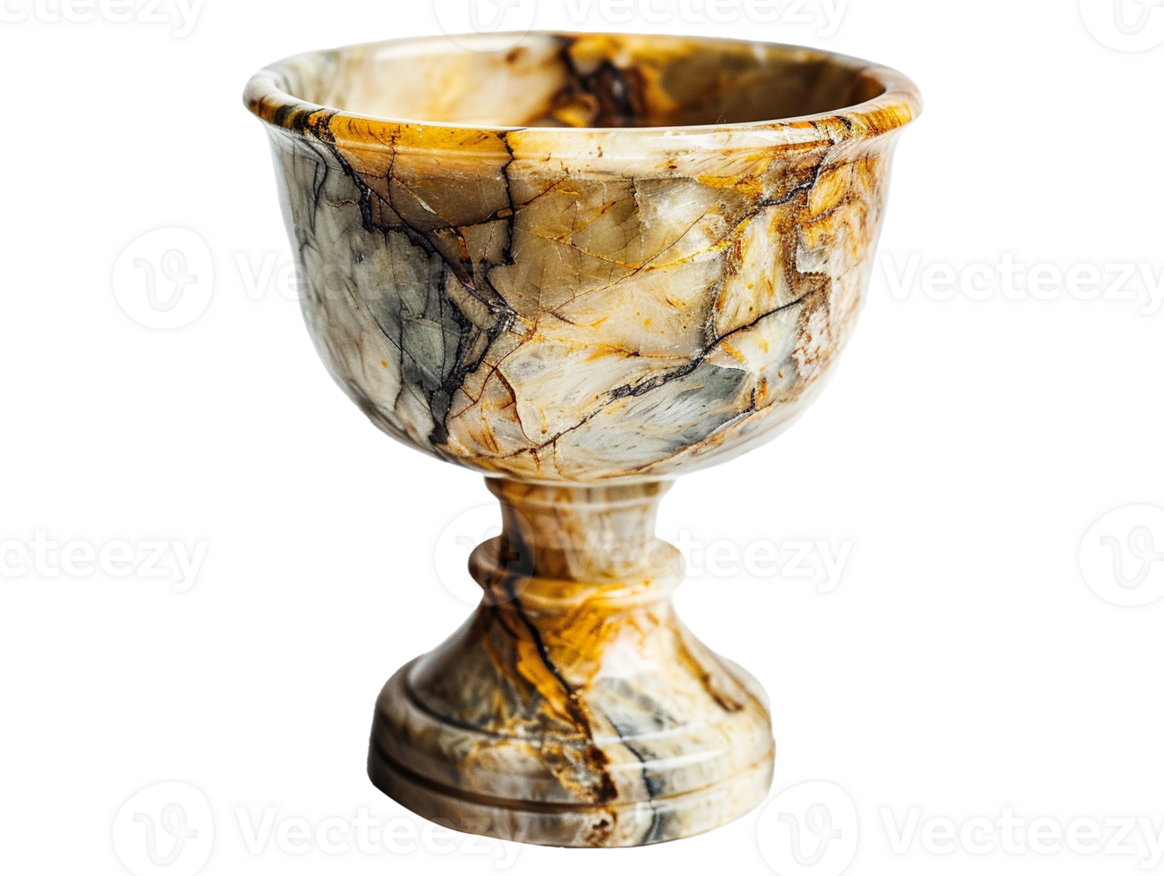 AI generated isolated marble goblet png