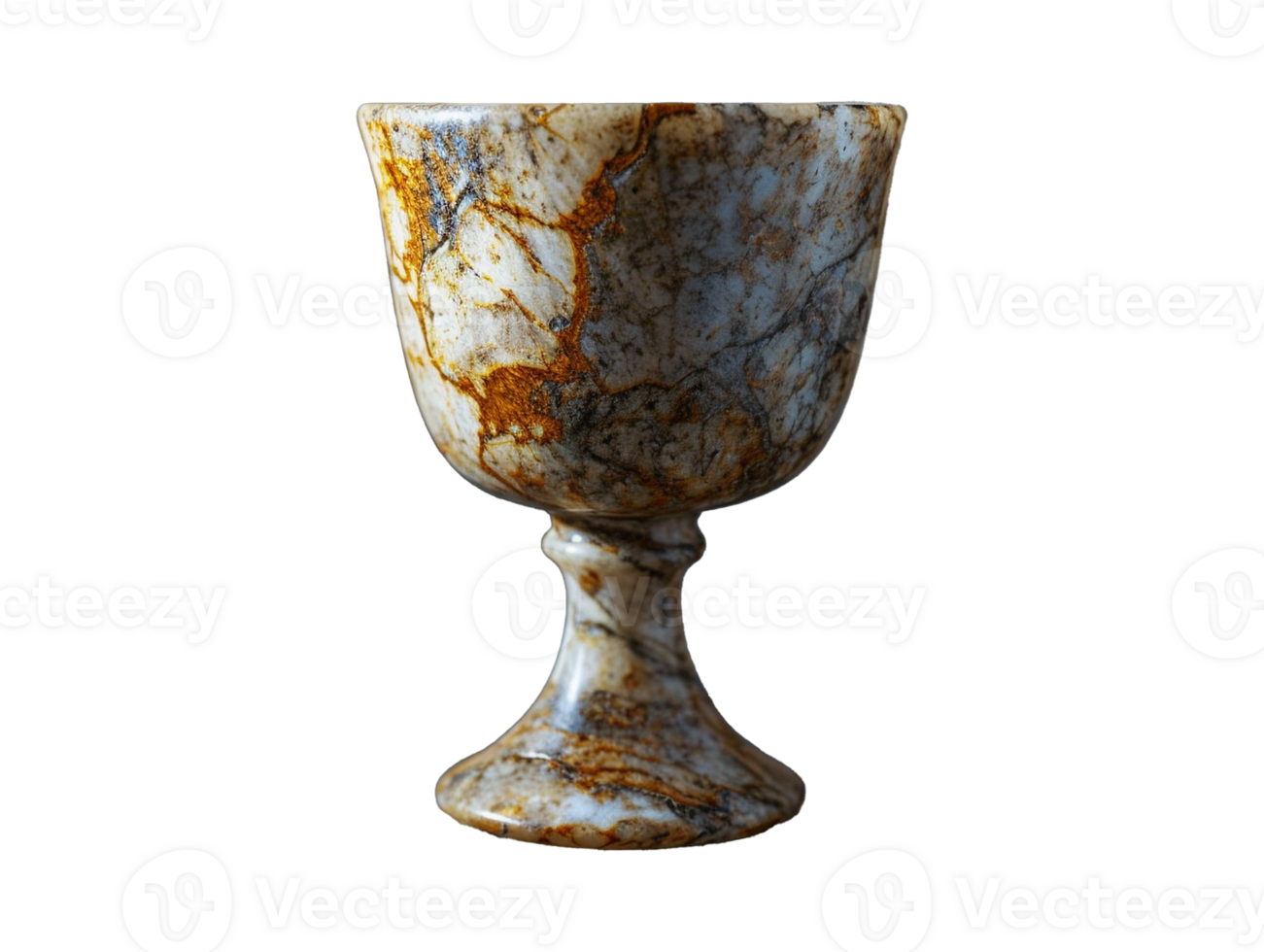 AI generated isolated stone goblet png