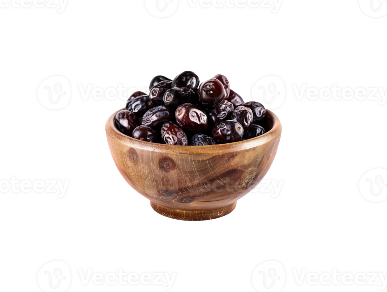 AI generated a bowl of date fruits png