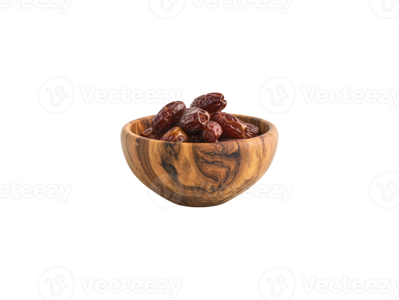AI generated a bowl of date fruits png