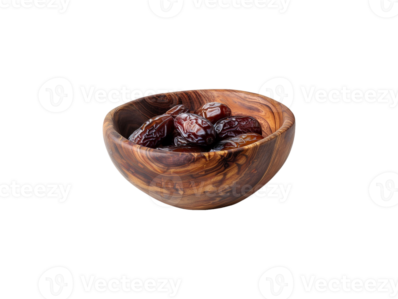 AI generated a bowl of date fruits png