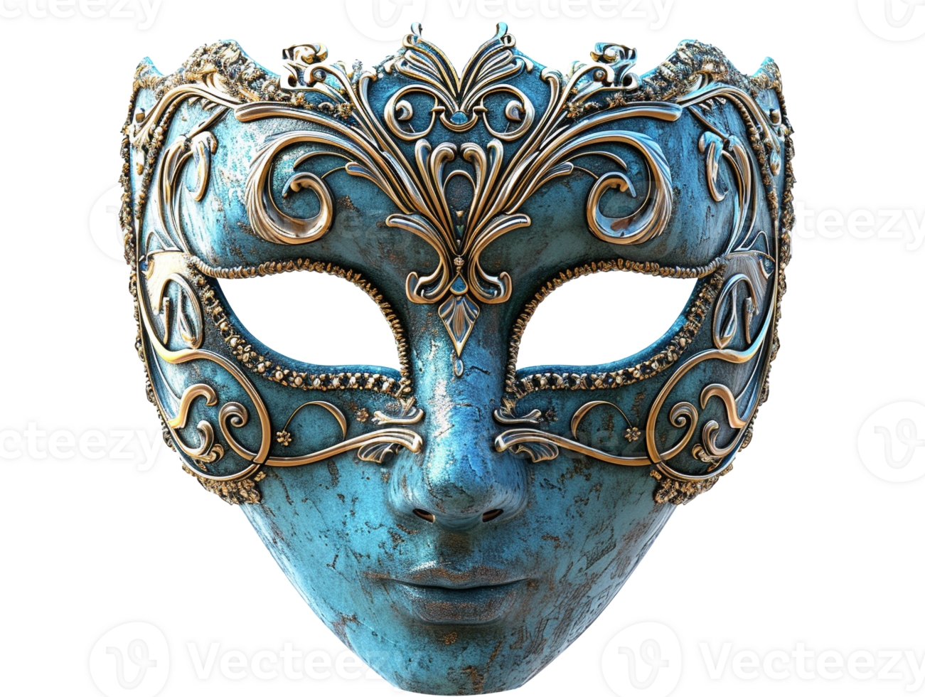 AI generated isolated masquerade mask png
