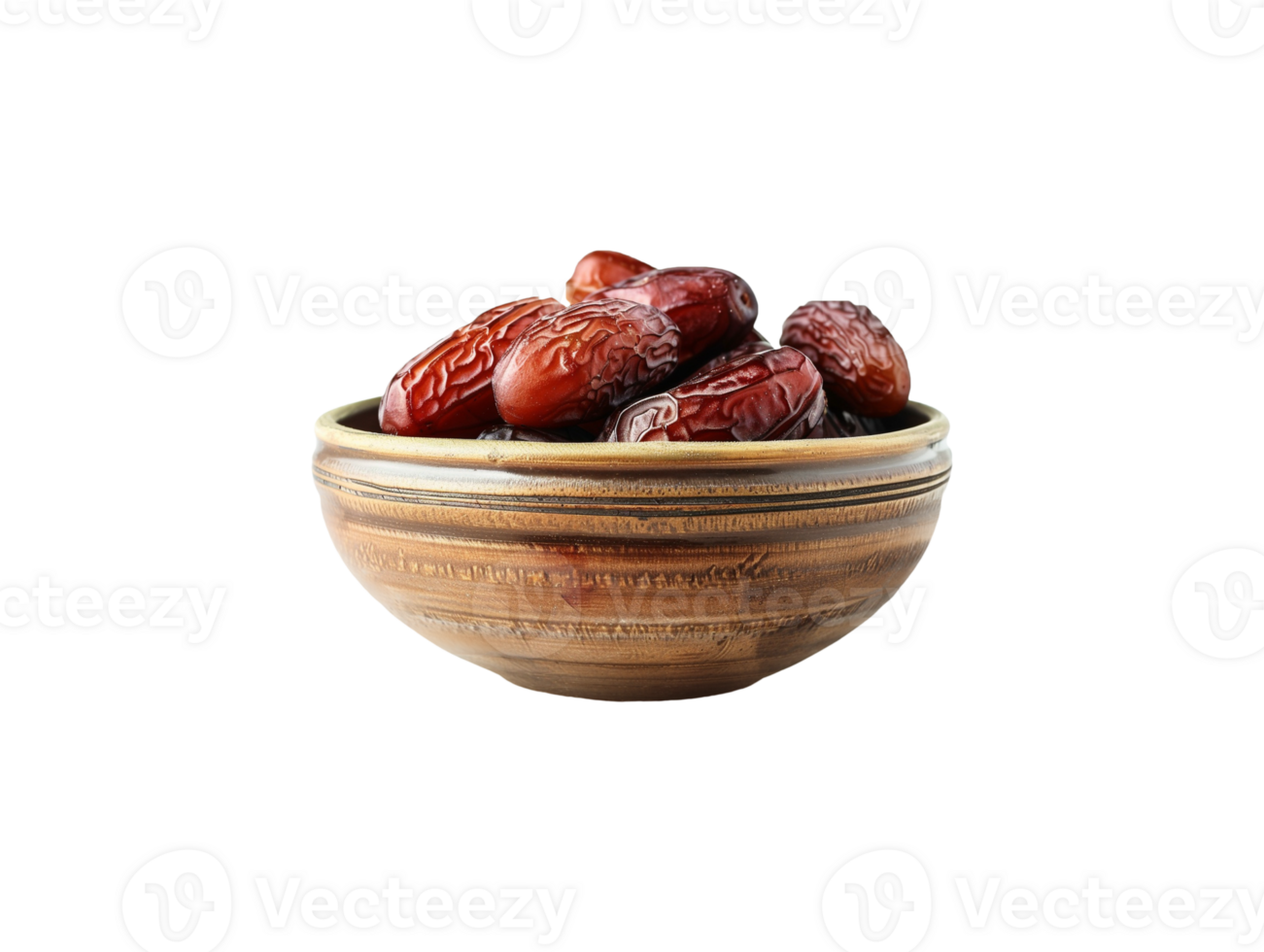 AI generated a bowl of date fruits png