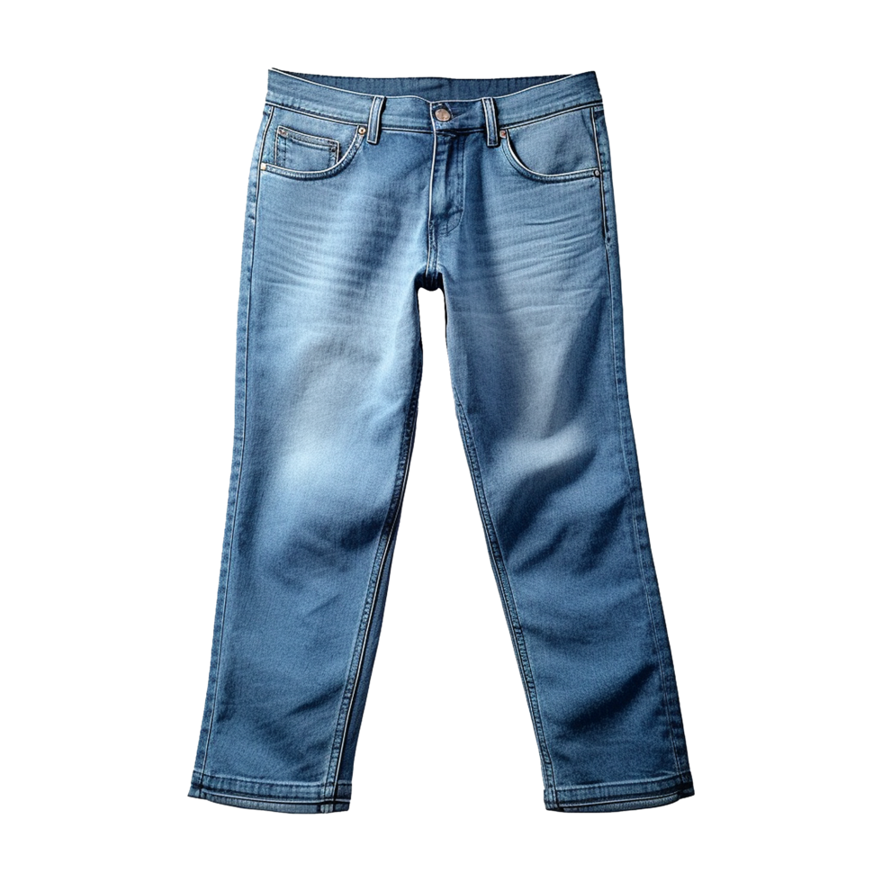 AI generated Blue jeans isolated on transparent background png