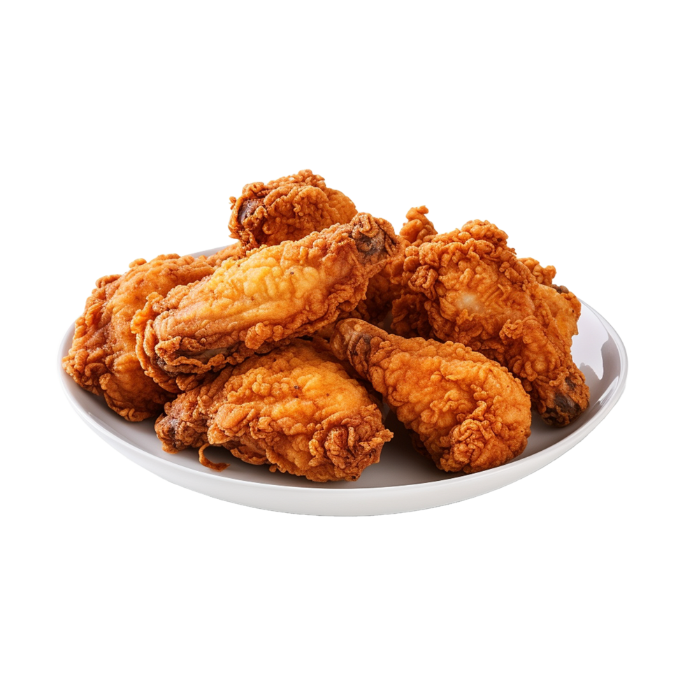 AI generated Fried chicken png isolated on transparent background