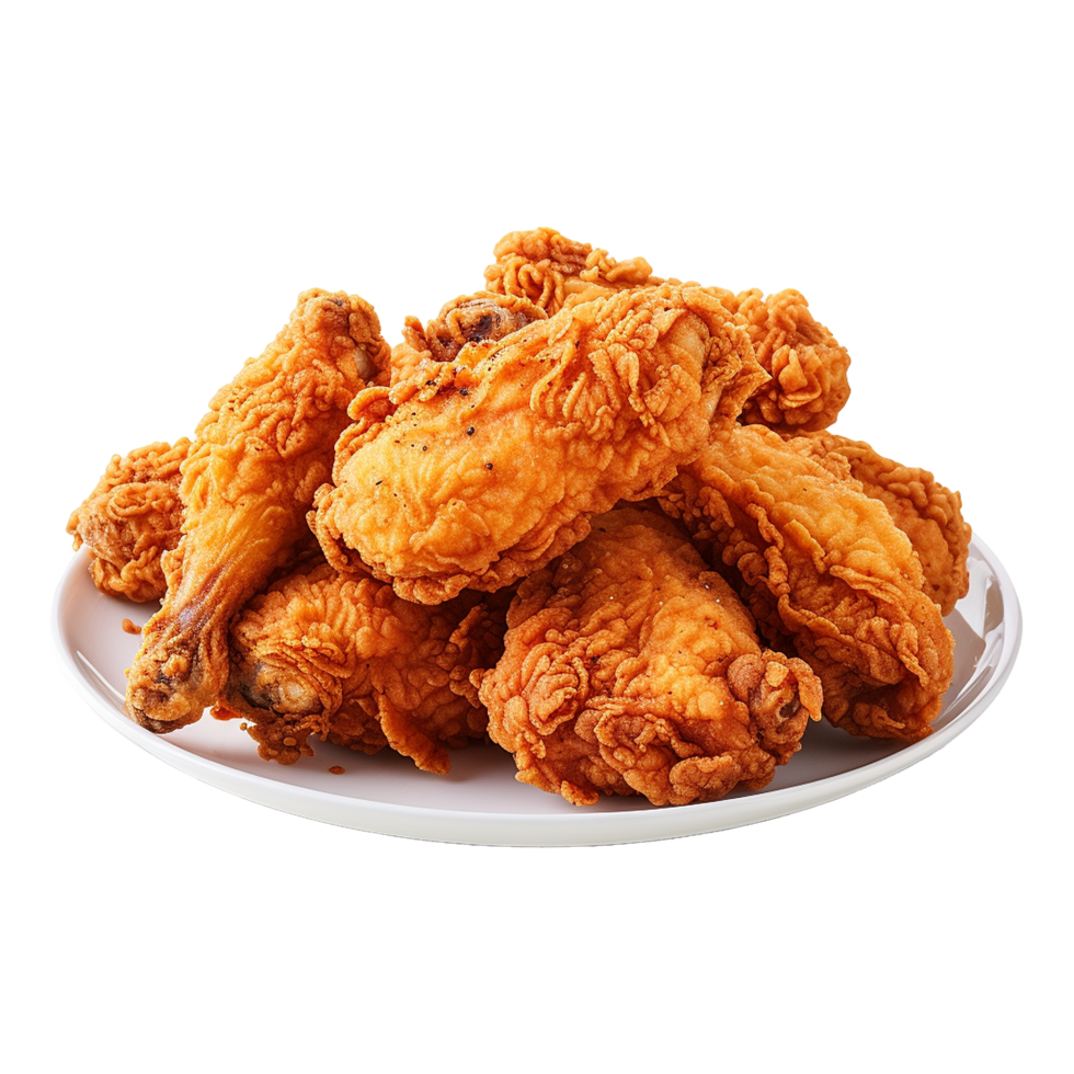 AI generated Fried chicken png isolated on transparent background