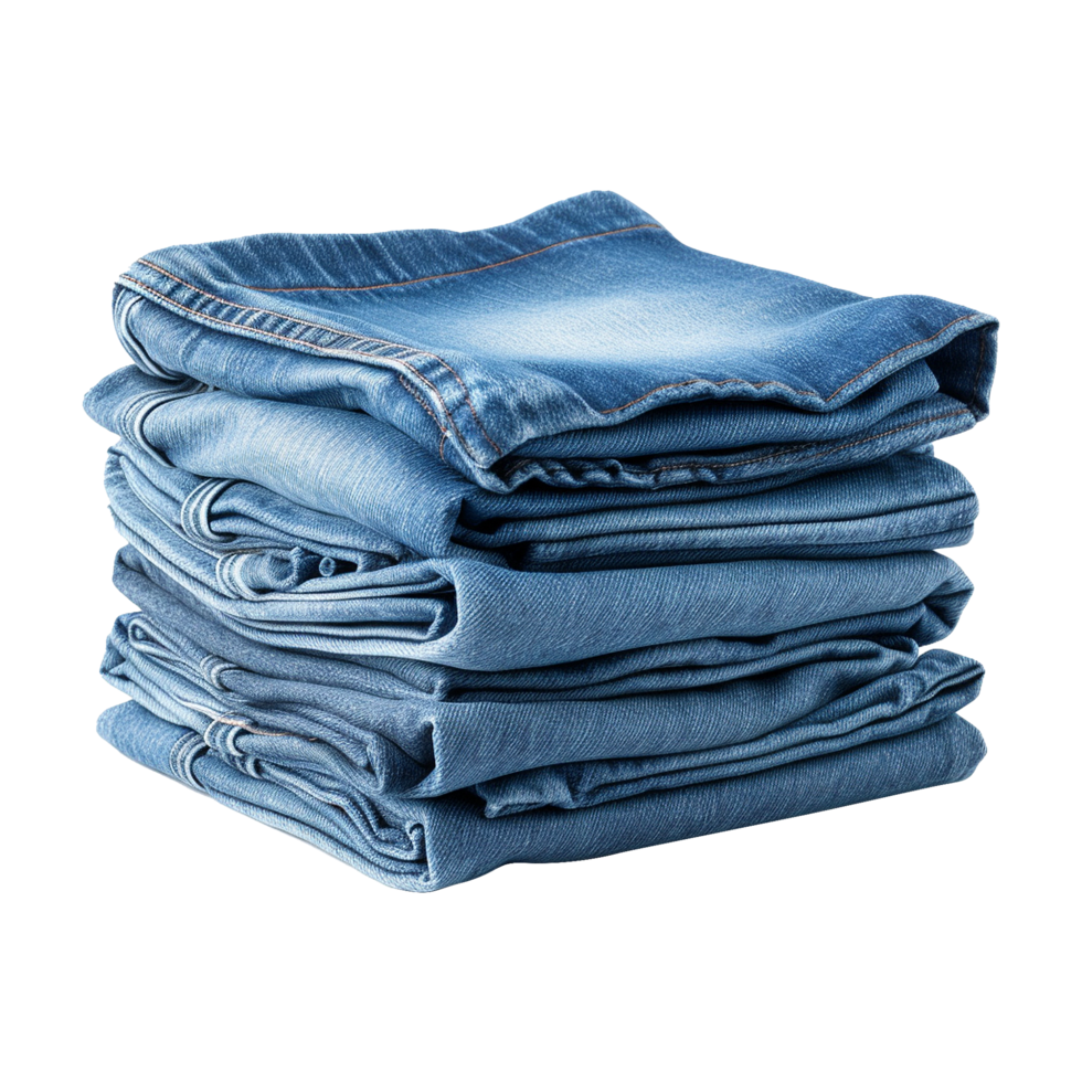 ai generiert Blau Jeans isoliert auf transparent Hintergrund png