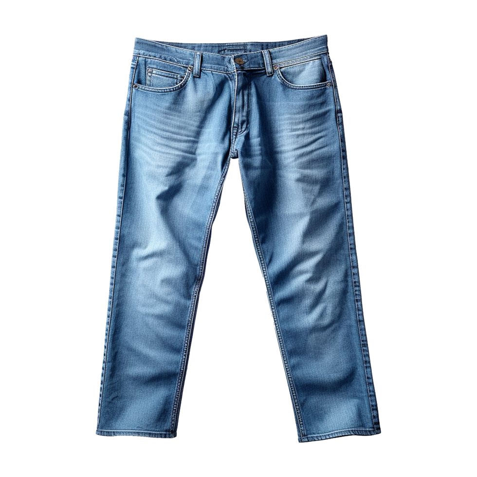 AI generated Blue jeans isolated on transparent background png