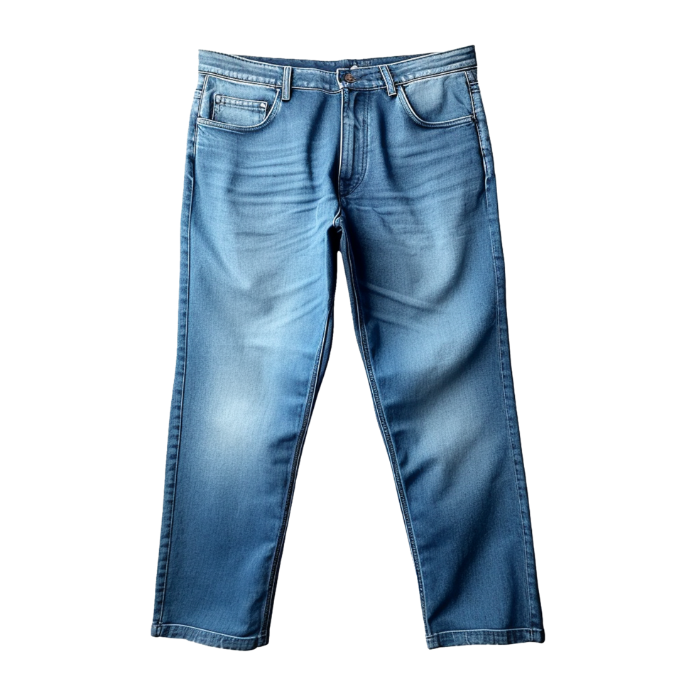 AI generated Blue jeans isolated on transparent background png
