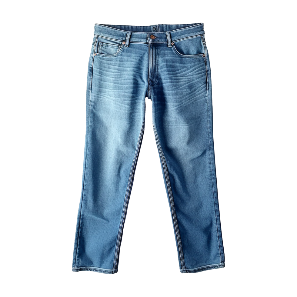 AI generated Blue jeans isolated on transparent background png