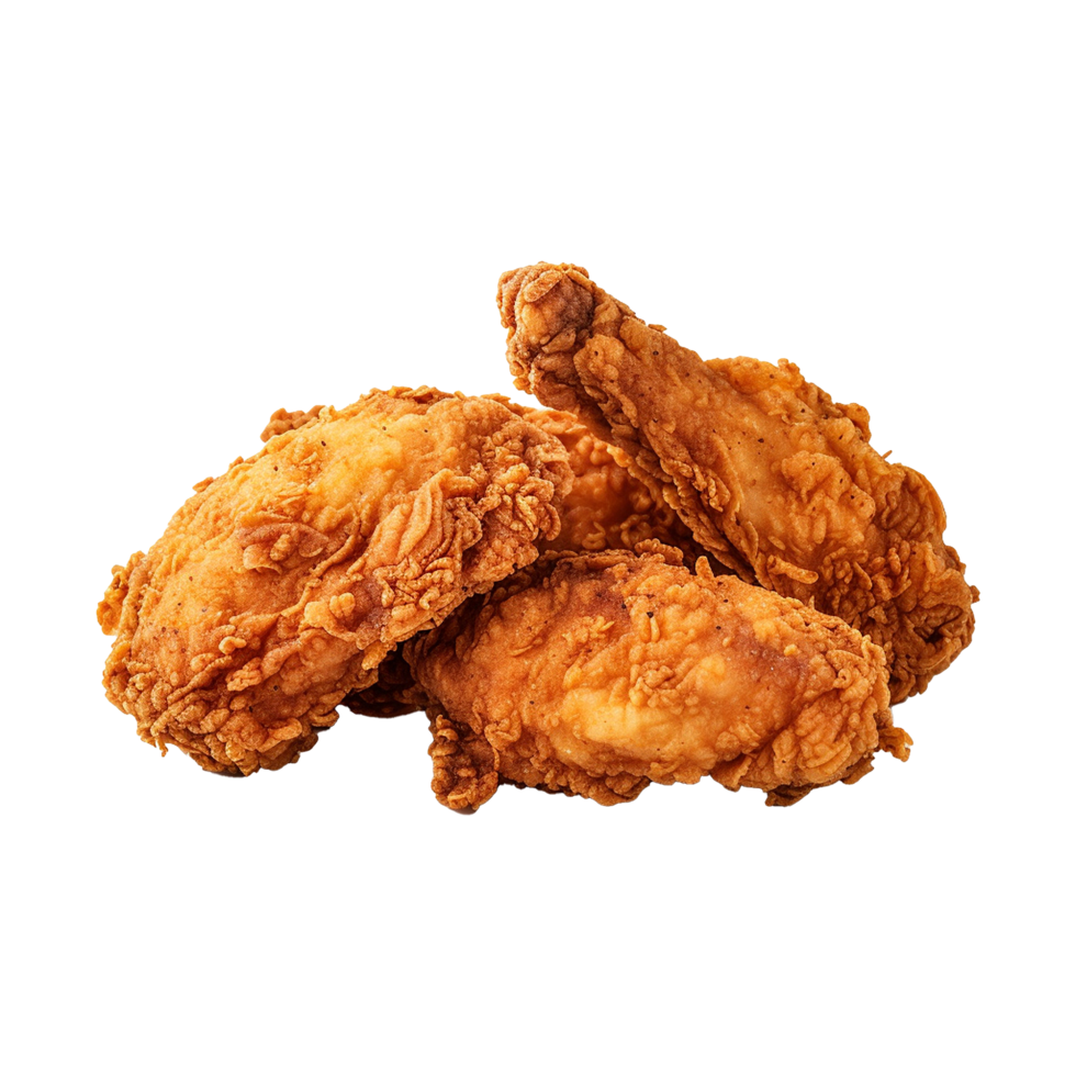 AI generated Fried chicken png isolated on transparent background