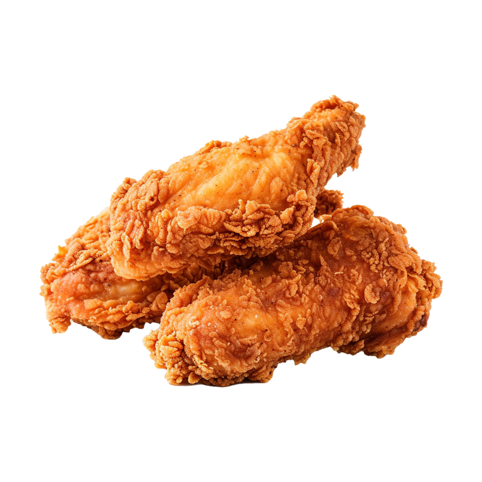 AI generated Fried chicken png isolated on transparent background