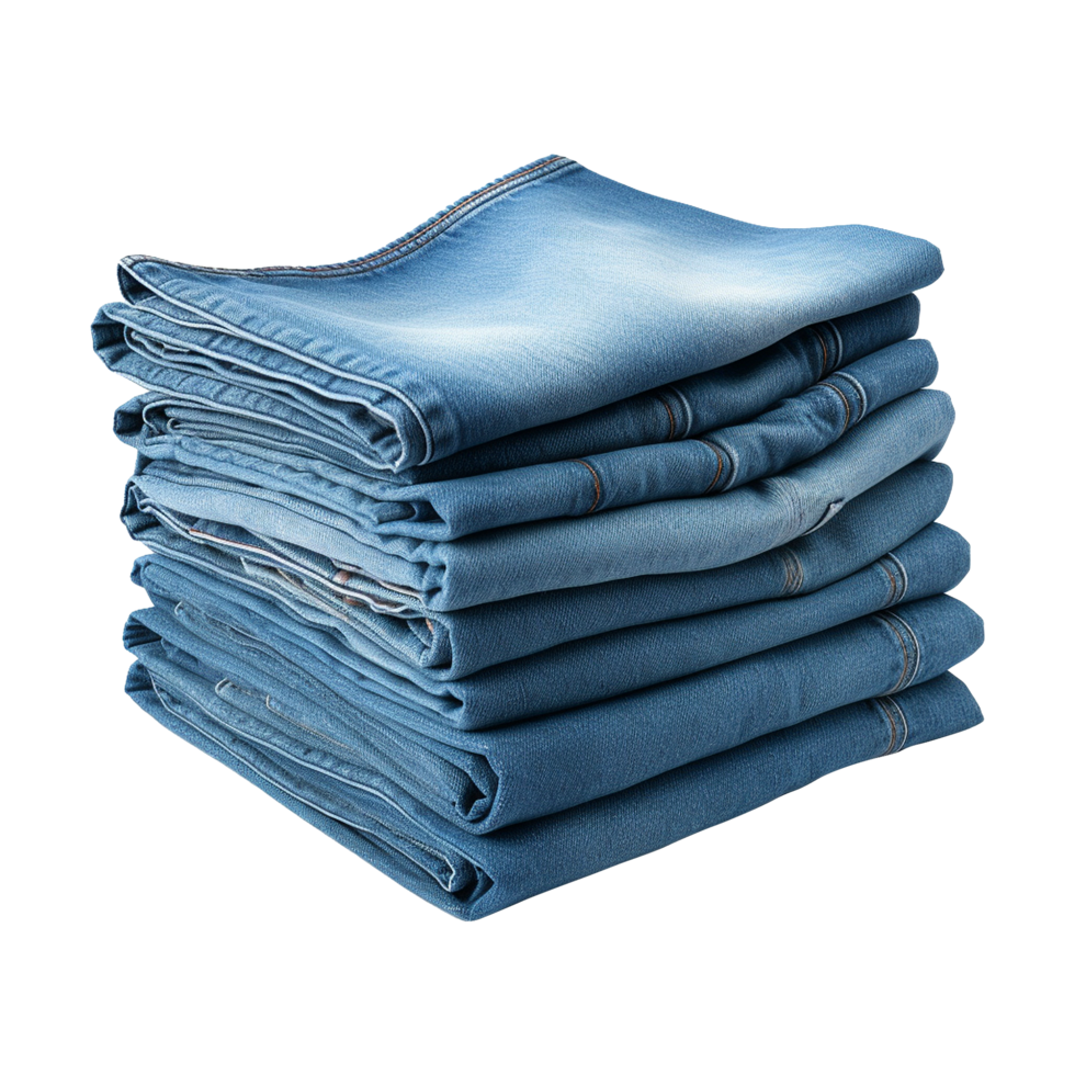 ai generiert Blau Jeans isoliert auf transparent Hintergrund png