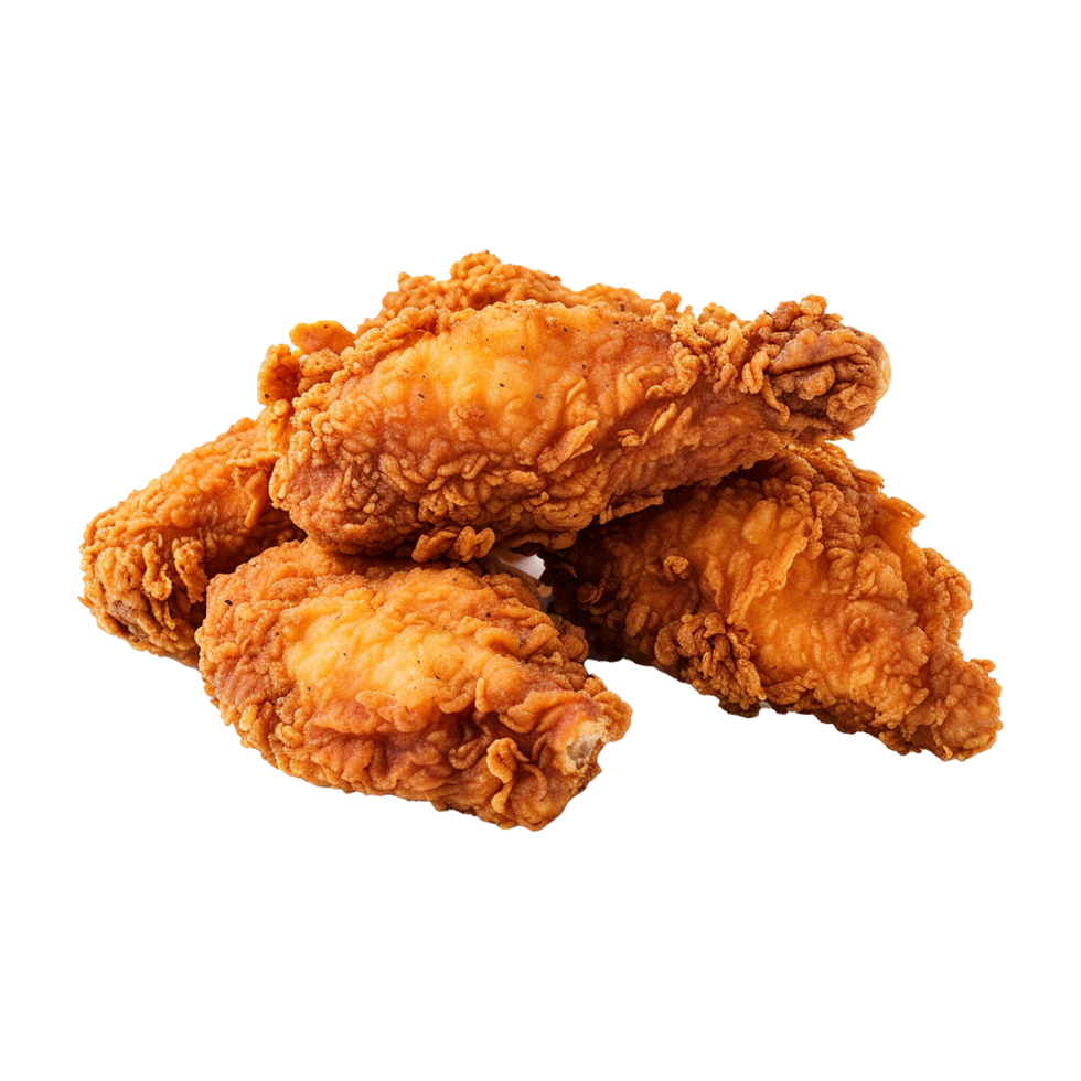 AI generated Fried chicken png isolated on transparent background