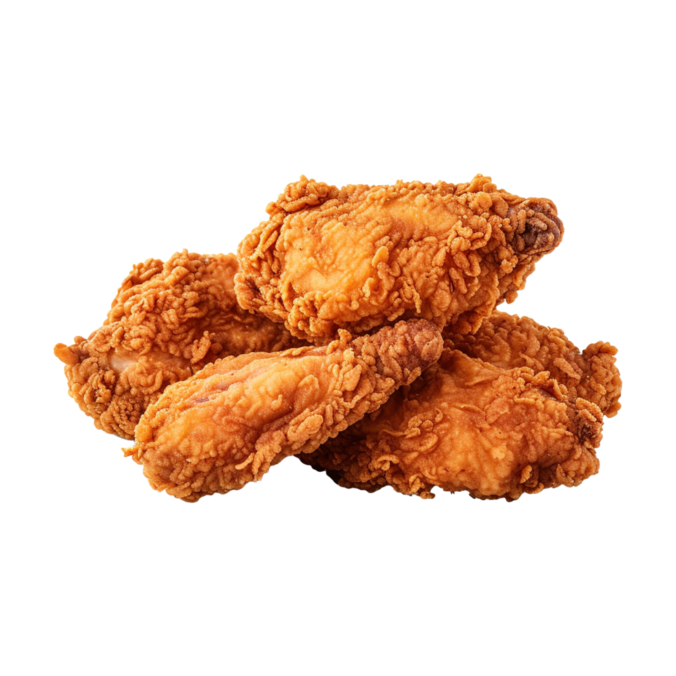 AI generated Fried chicken png isolated on transparent background