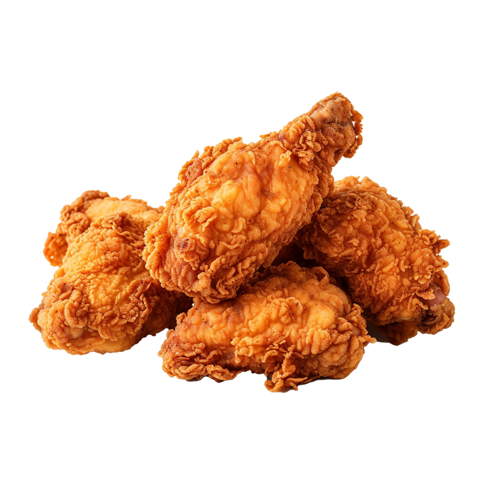 AI generated Fried chicken png isolated on transparent background