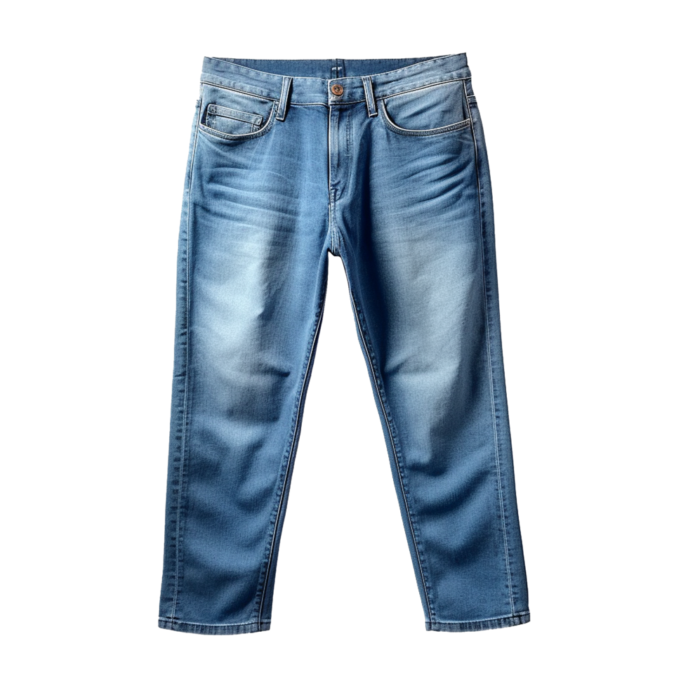 AI generated Blue jeans isolated on transparent background png