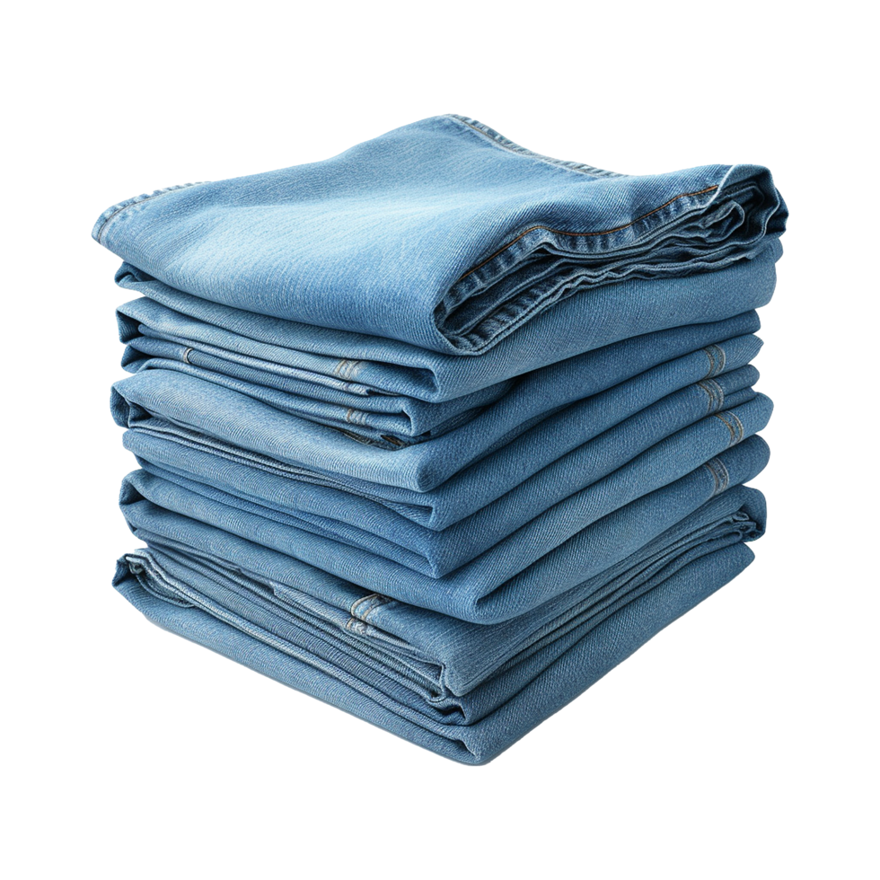 ai gerado azul jeans isolado em transparente fundo png