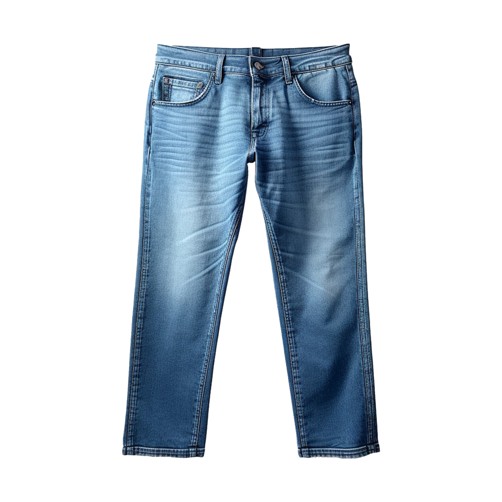 AI generated Blue jeans isolated on transparent background png