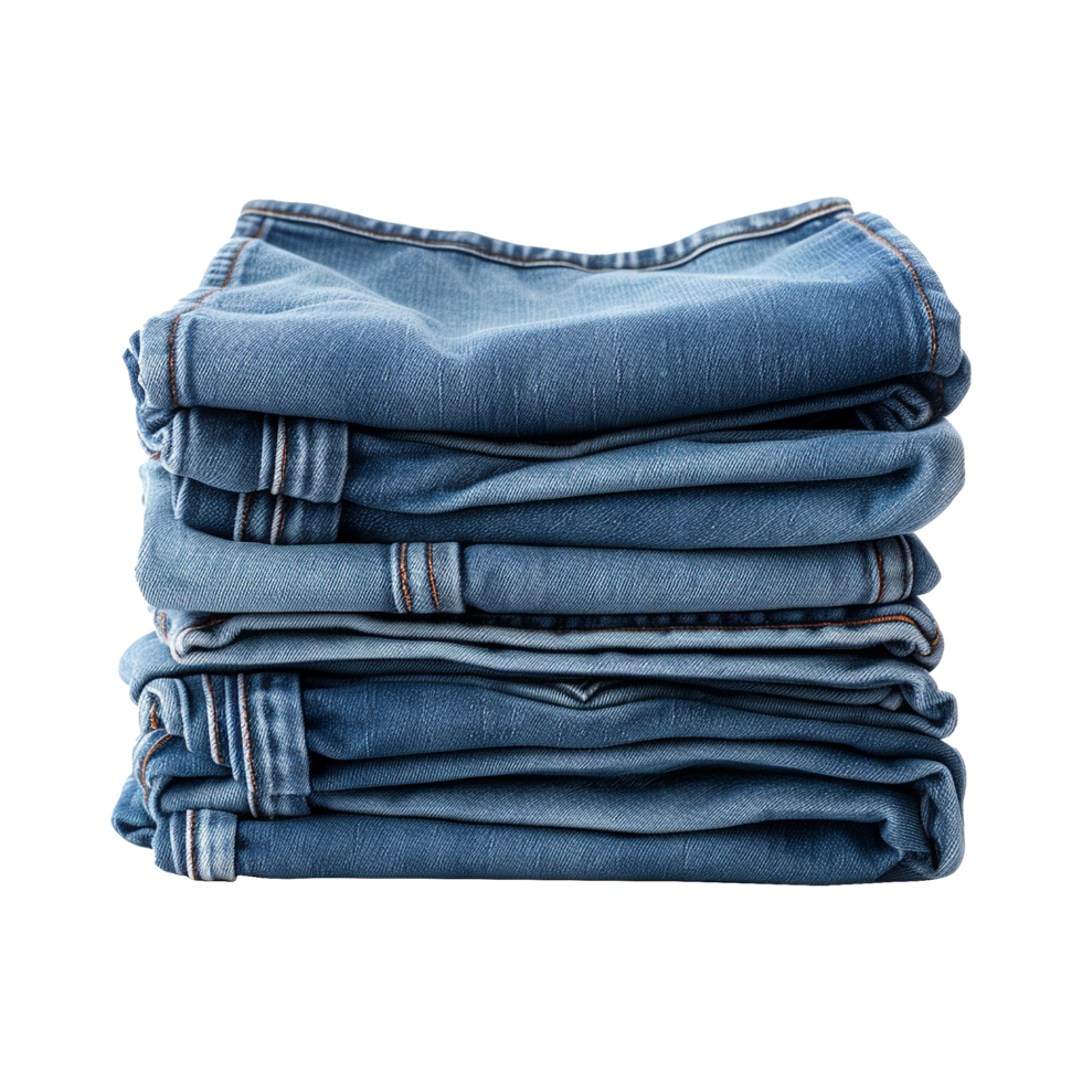 AI generated Blue jeans isolated on transparent background png