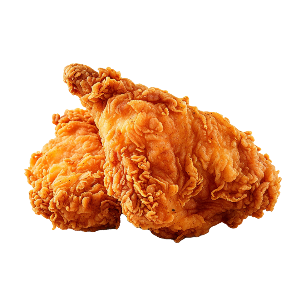 AI generated Fried chicken png isolated on transparent background
