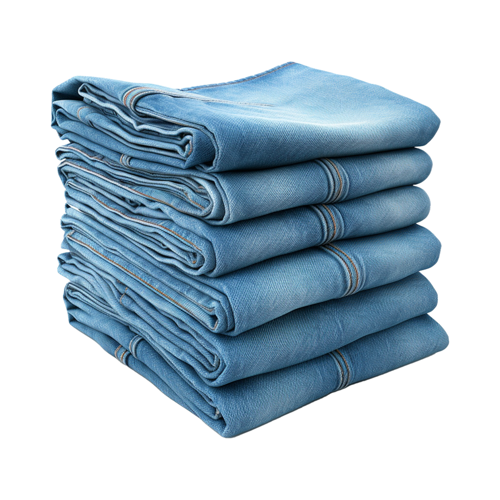 ai generiert Blau Jeans isoliert auf transparent Hintergrund png