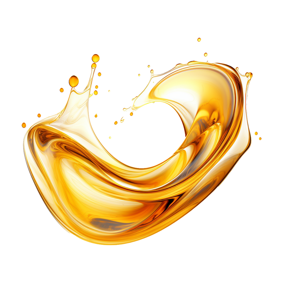 AI generated Abstract lubricant oil isolated on transparent background png