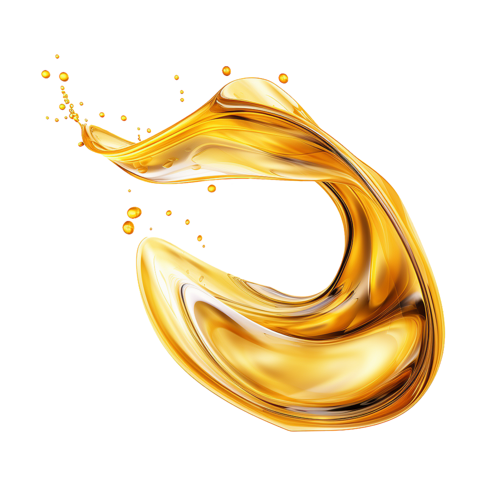 AI generated Abstract lubricant oil isolated on transparent background png