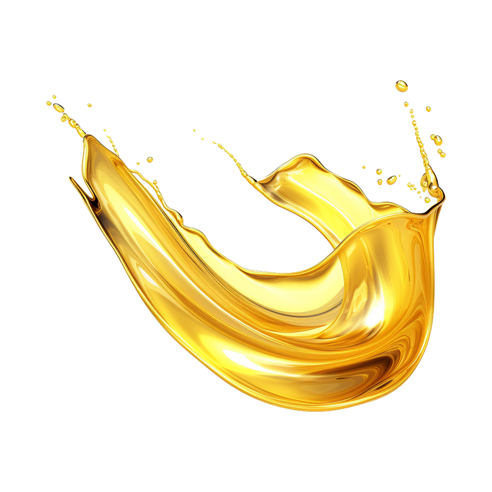 AI generated Abstract lubricant oil isolated on transparent background png