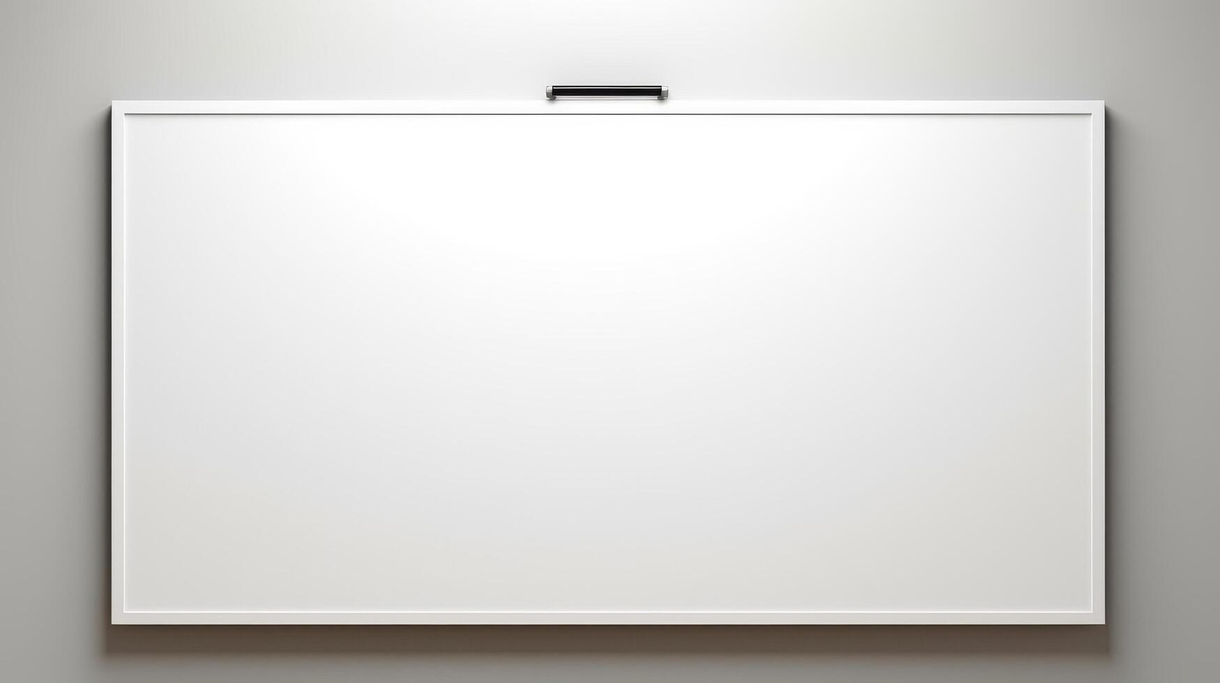 AI generated Empty whiteboard for your notes photo