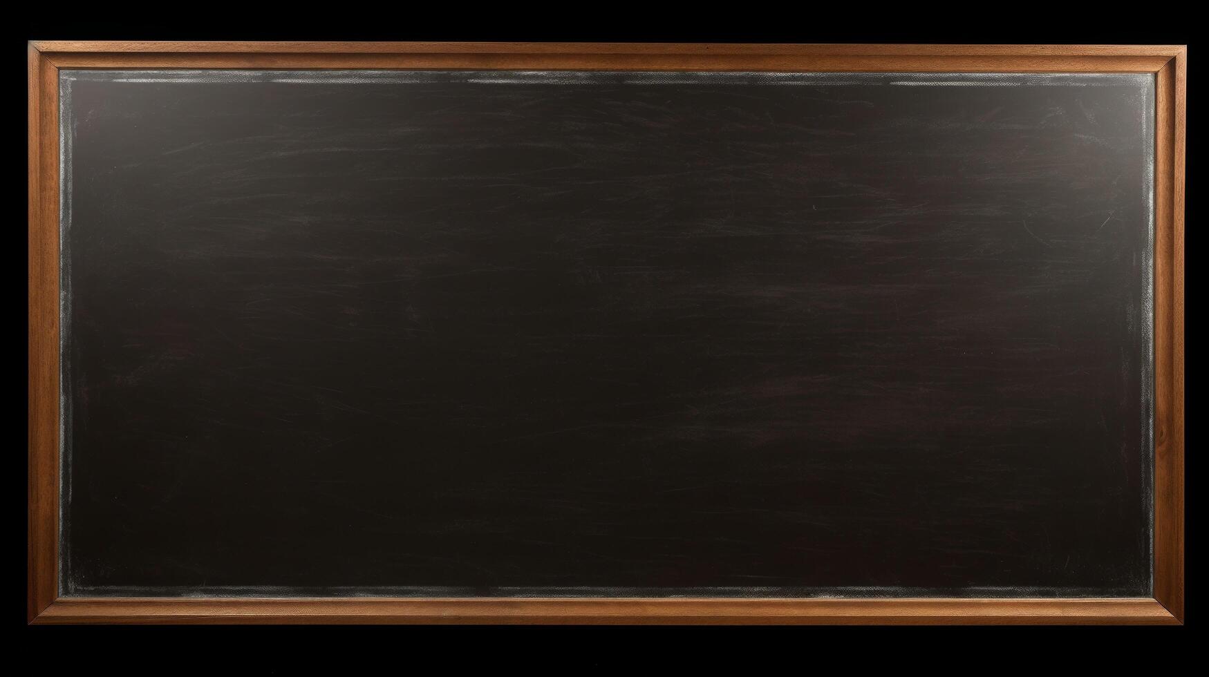 AI generated Unmarked and pristine chalkboard surface photo