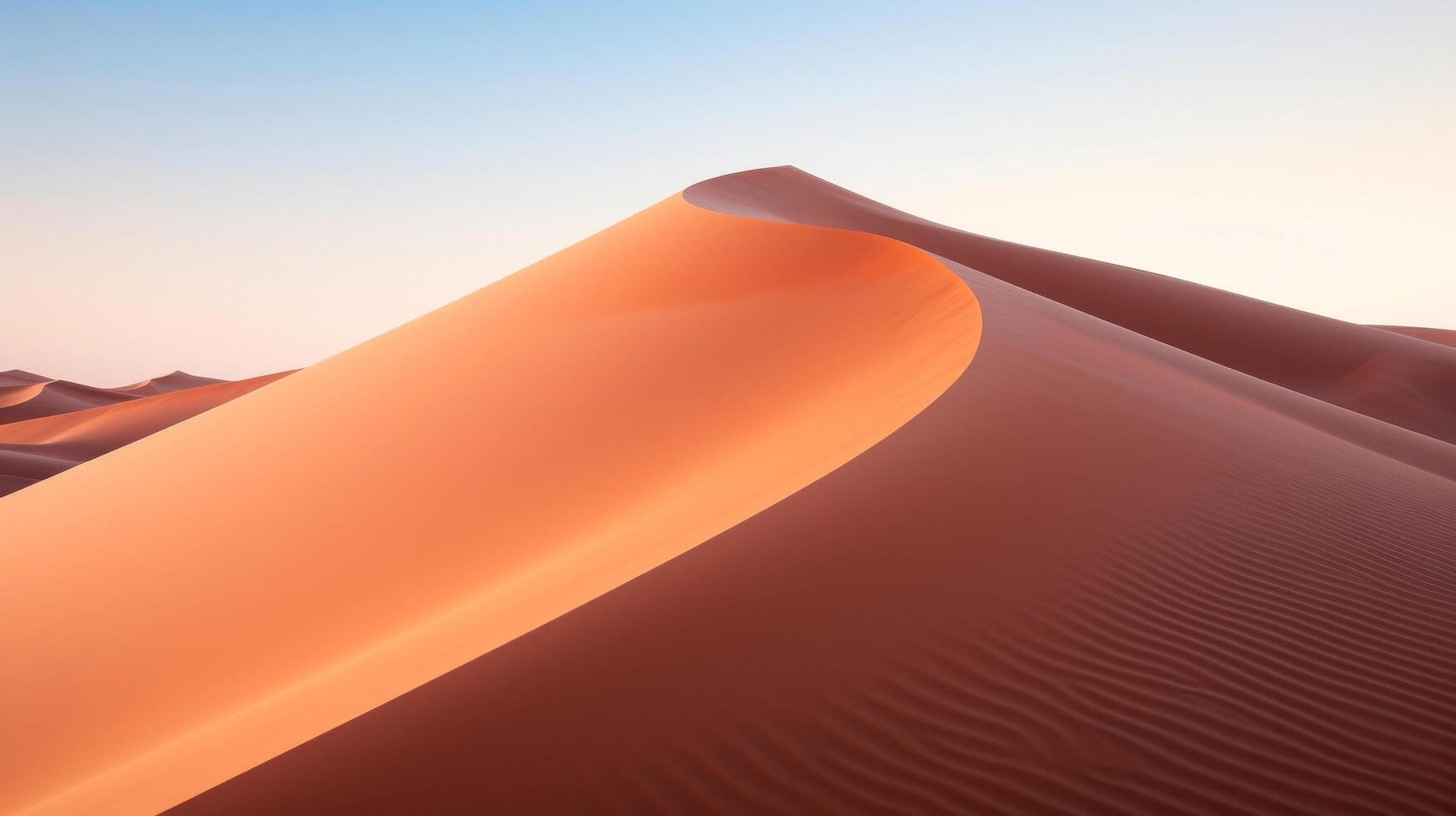 AI generated The Beauty of Simplicity Sand Dune and Sunlight photo