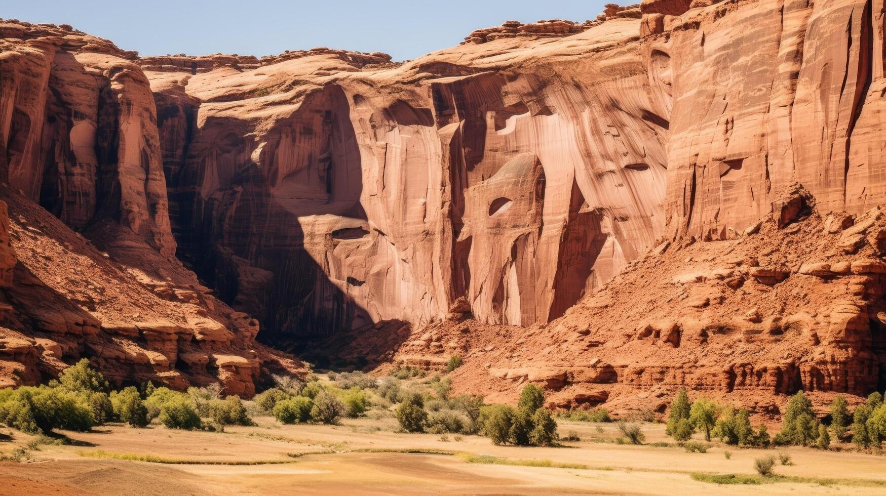 ai generado cañón Delaware chelly nacional Monumento paisaje foto