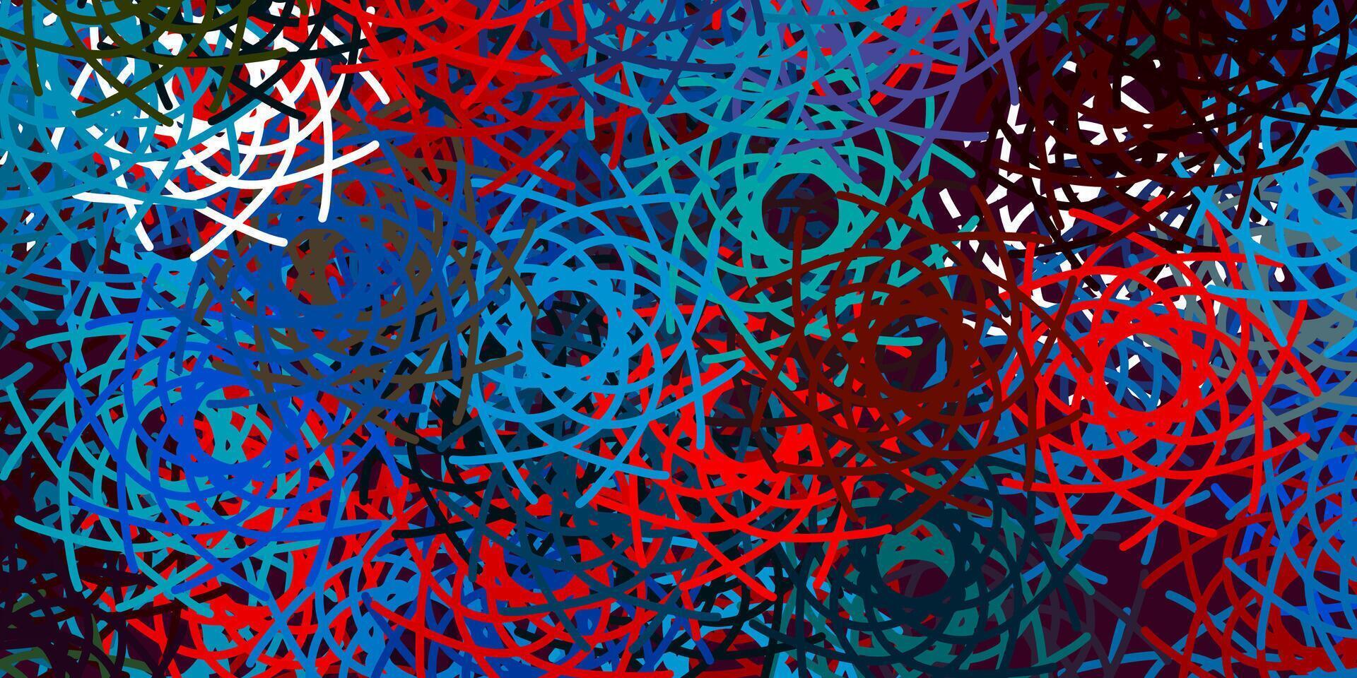 Light Blue, Red vector background with random forms.