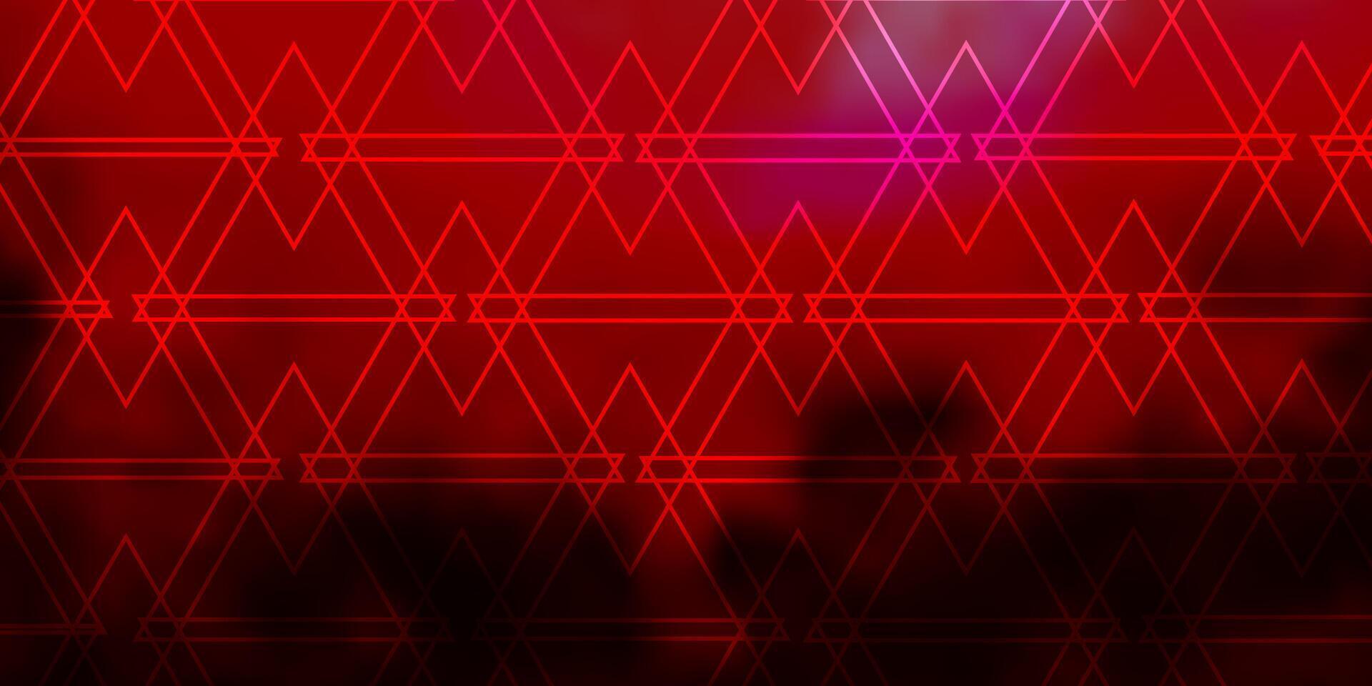 Light Pink, Red vector template with lines, triangles.