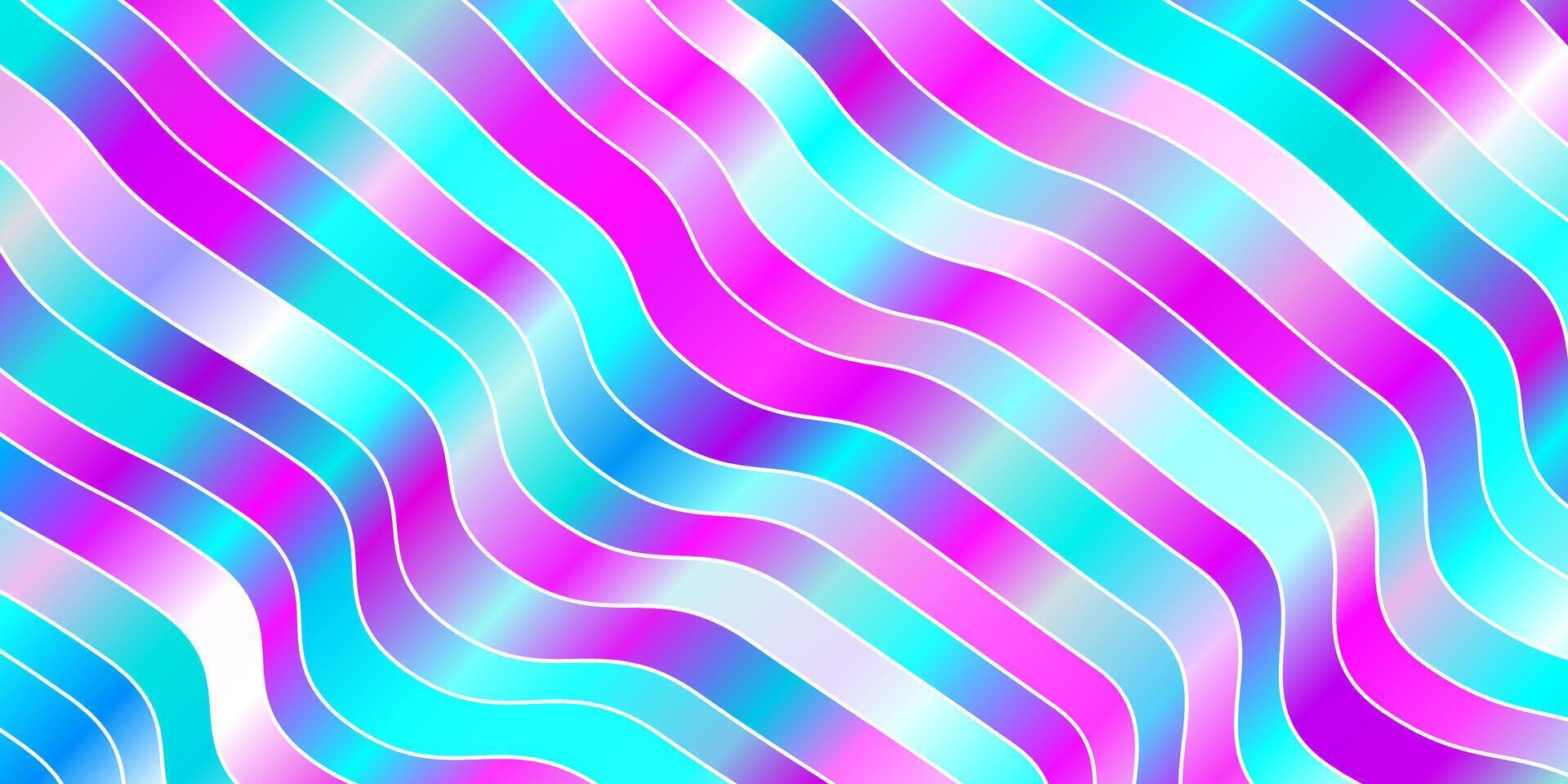 Light Pink, Blue vector background with curved lines.