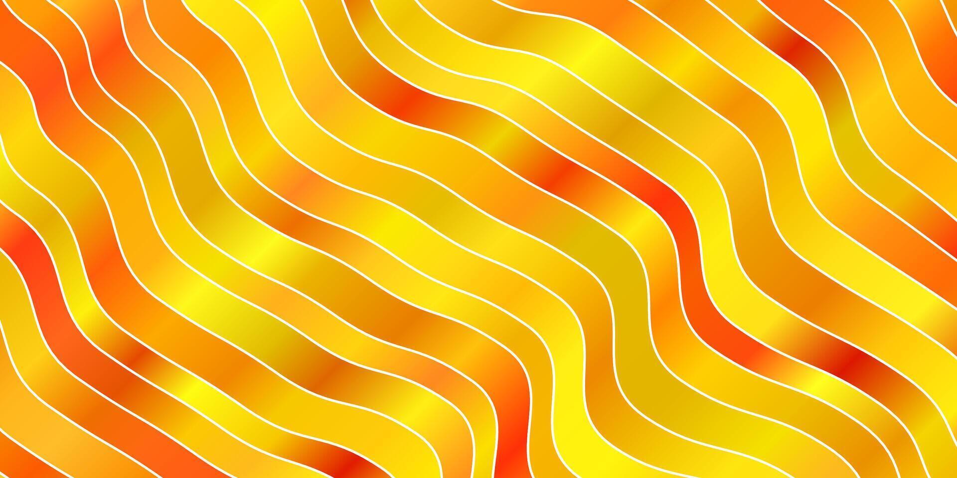 Light Pink, Yellow vector background with curves.