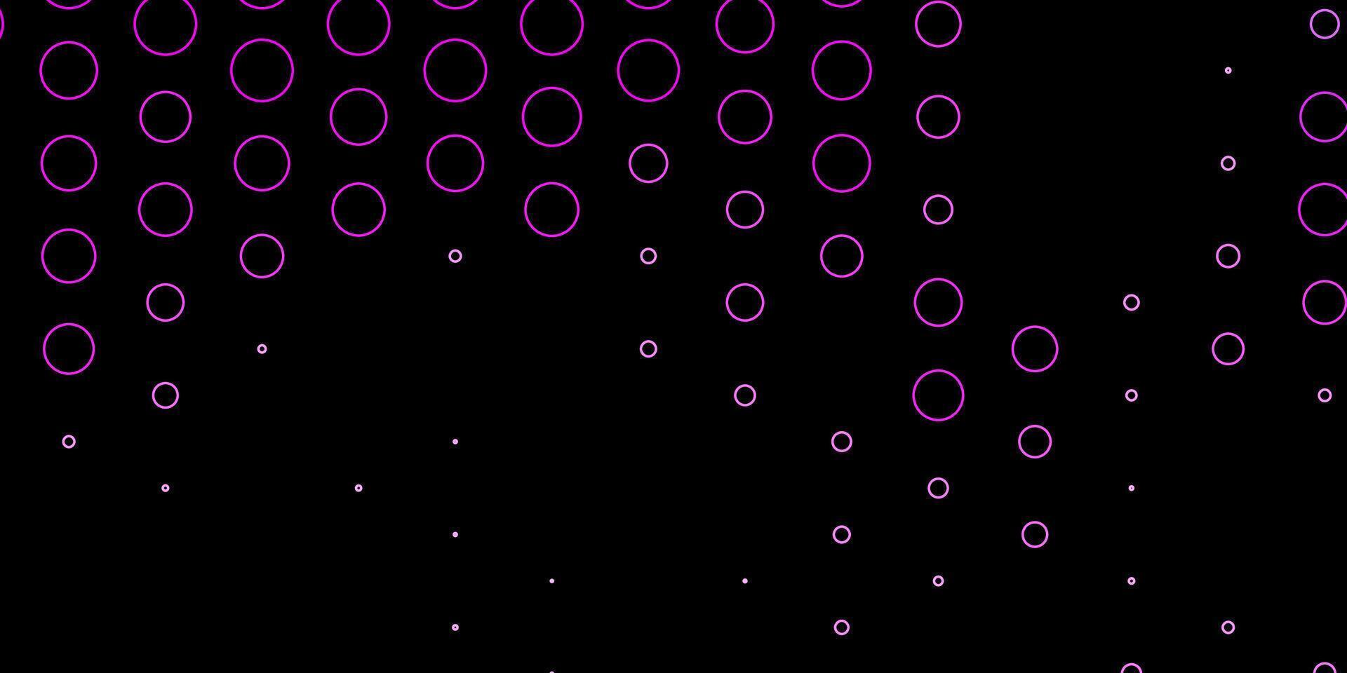 Dark Purple vector background with spots.