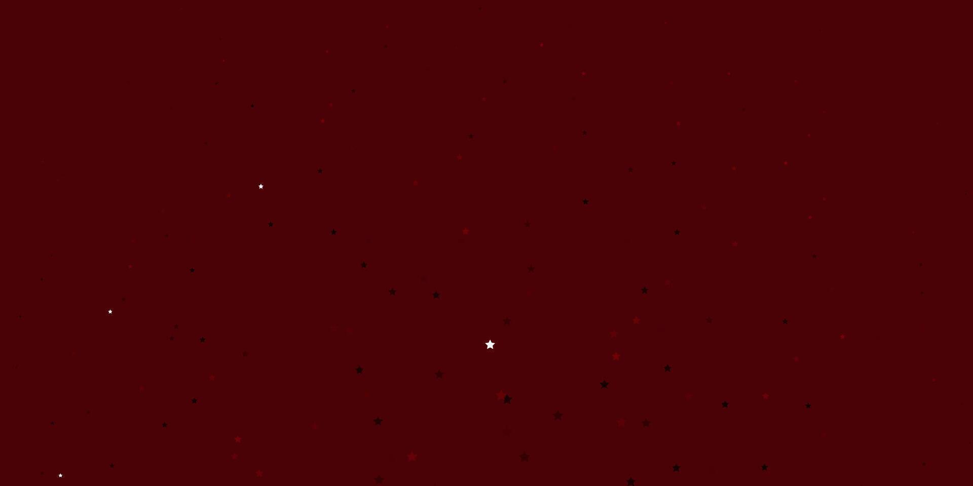 Fondo de vector de color púrpura oscuro con estrellas pequeñas y grandes.